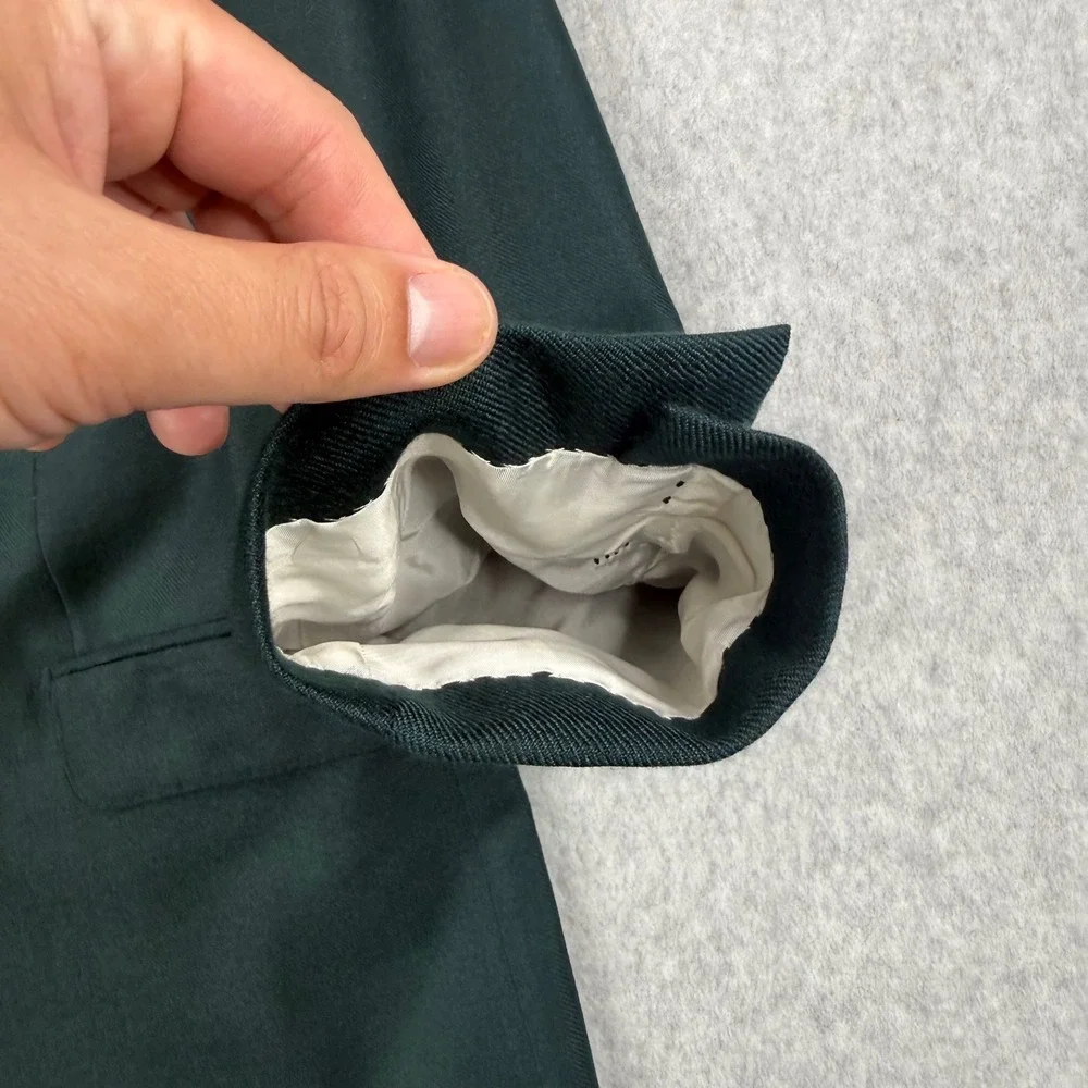 Vintage Brioni Blazer Mens 40 Green 100% Cashmere Cuzzens Sport‎ Coat Italy